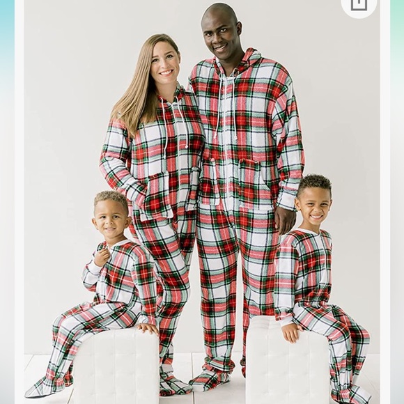 Mens Christmas Pjs - Fleece Footed Onesies - Picture 2 of 5